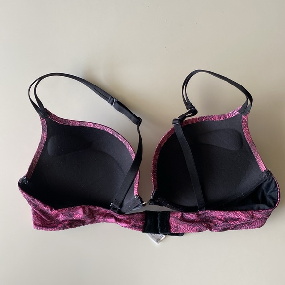 La Senza Floral Lace Push Up Intimate Feminine Flower Sexy Bra Size 36A - Picture 3 of 15